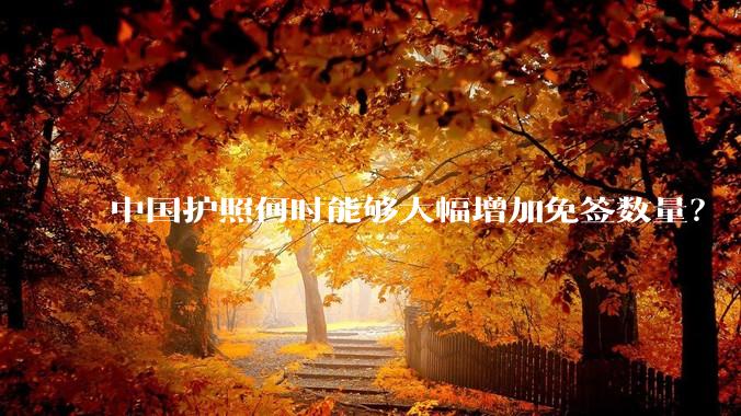 中国护照何时能够大幅增加免签数量？