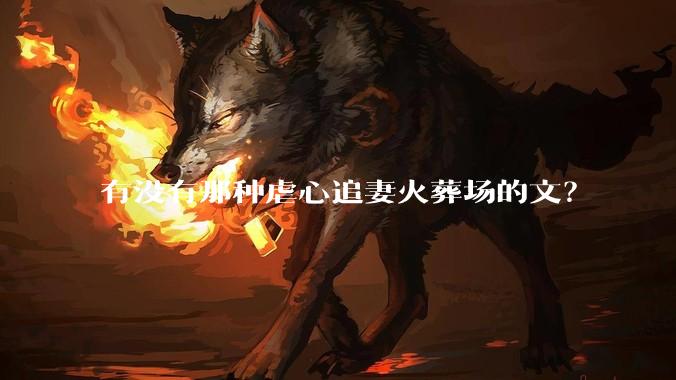 有没有那种虐心追妻火葬场的文？