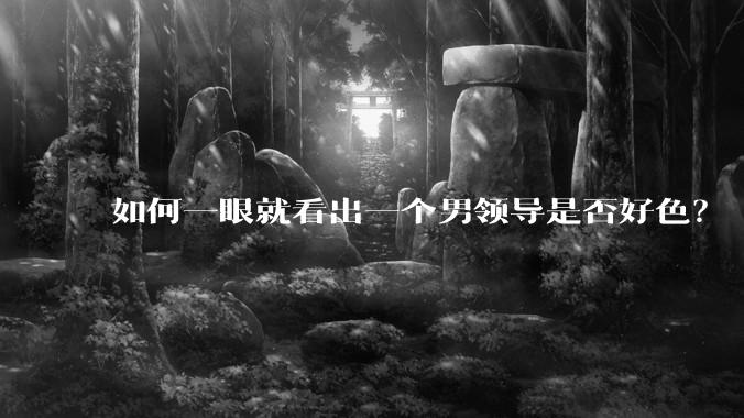 如何一眼就看出一个男领导是否好色？